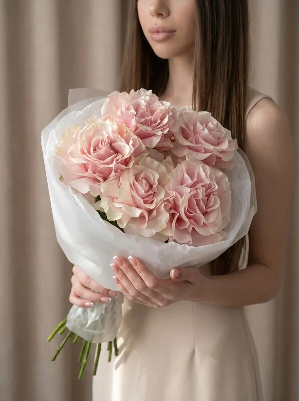 Букет французских роз «Французский поцелуй»